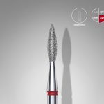 Punta diamante "Llama afilada" 2.1 mm roja