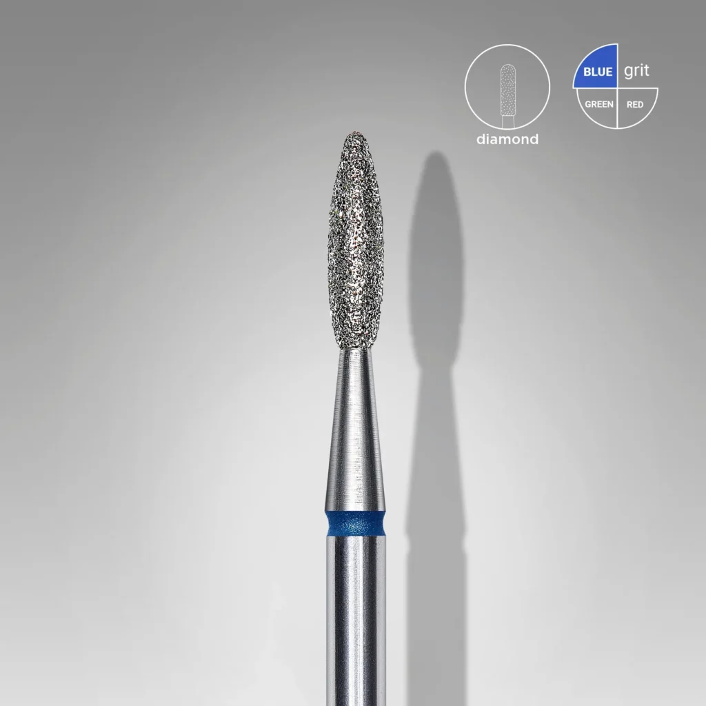 Punta diamante, «llama» 2.1 mm azul